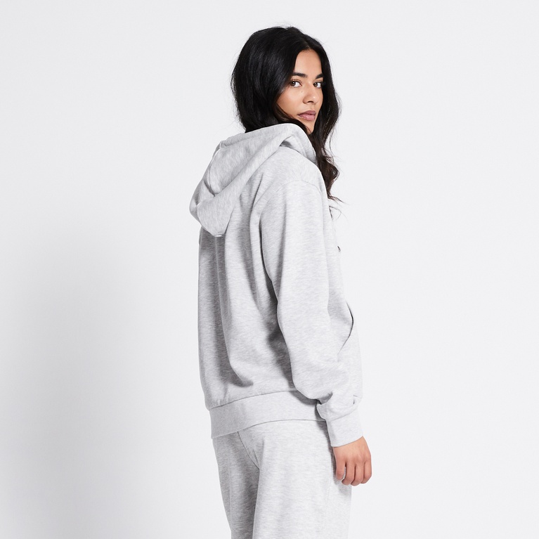 Zip hoodie "Vivvi" Grey Melange